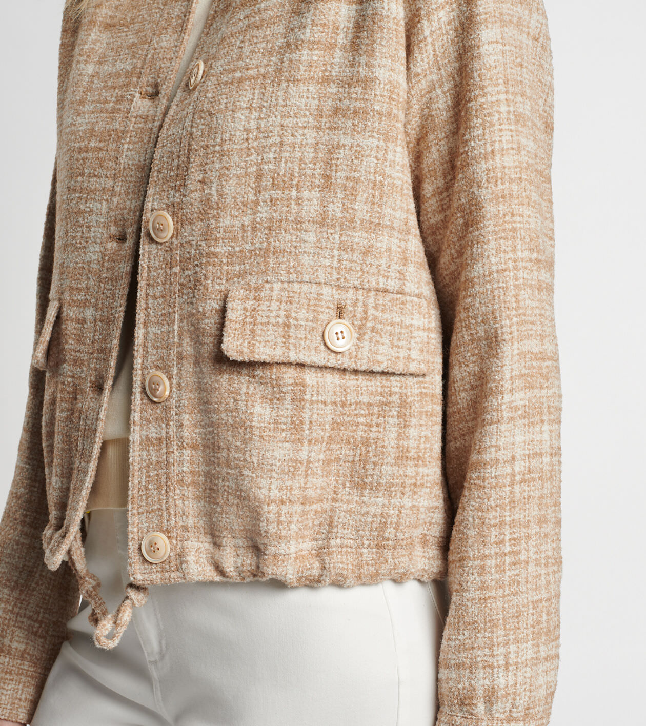 Valletta Tweed Effortless Bomber Jacket