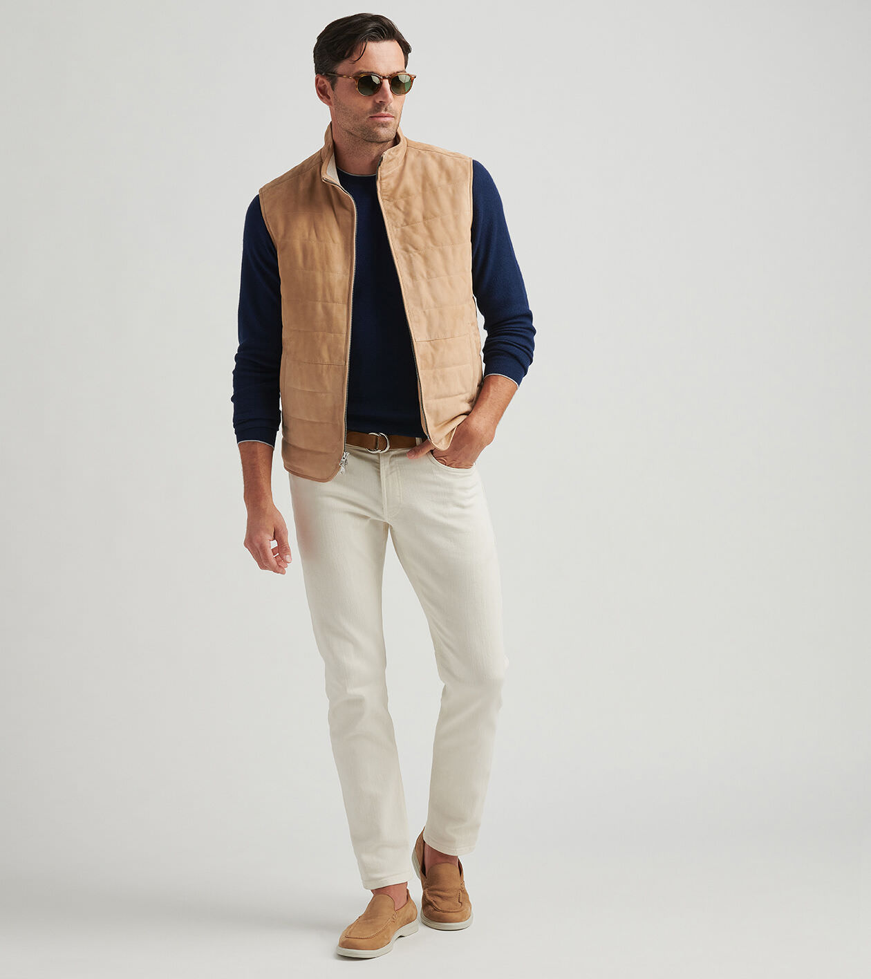 Featherweight Suede Vest