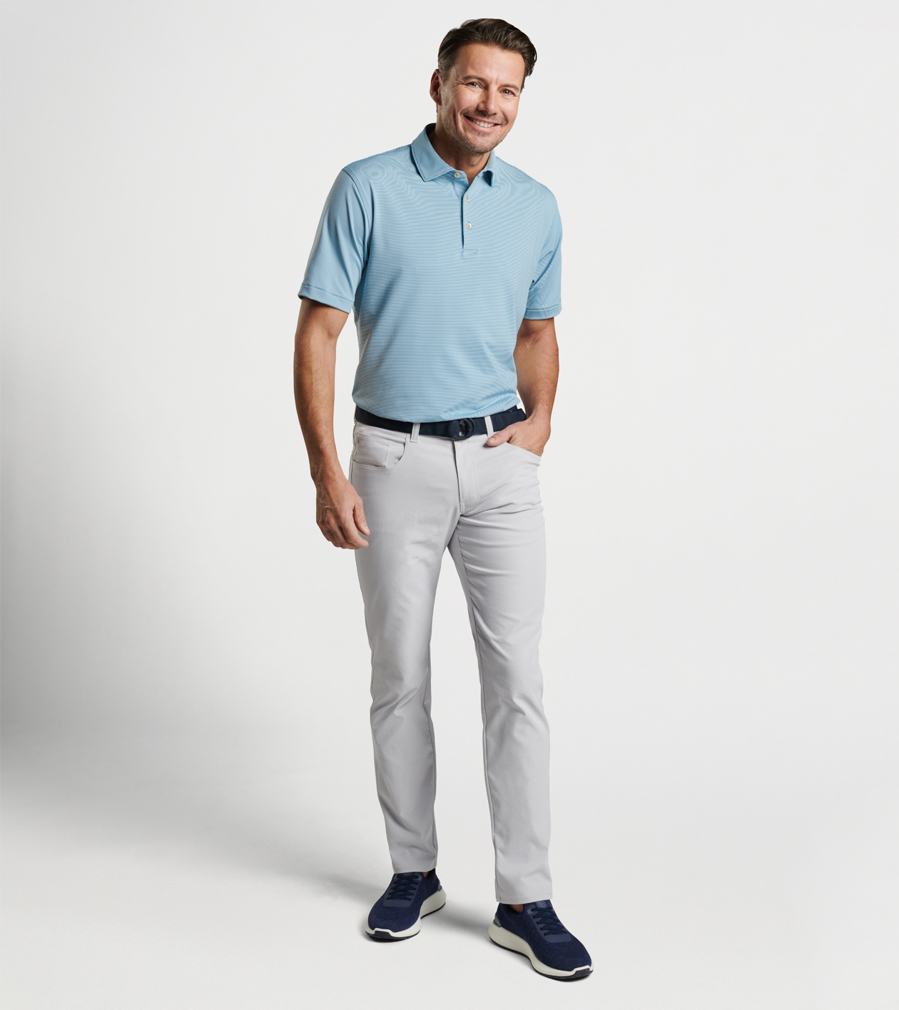 Jubilee Stripe Performance Polo - Weavers Lawrence